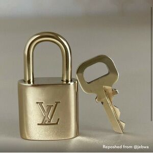 Louis Vuitton padlock and key